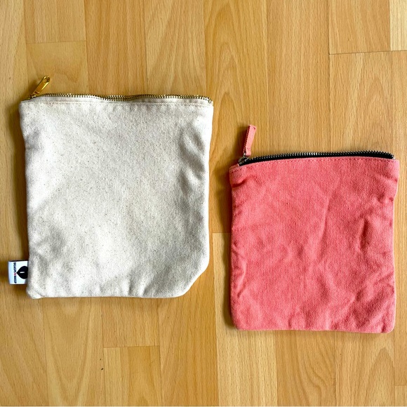 Snarky Sassy Funny cosmetic makeup bags Canvas travel bags zippered pouches 2 ct - Picture 2 of 9